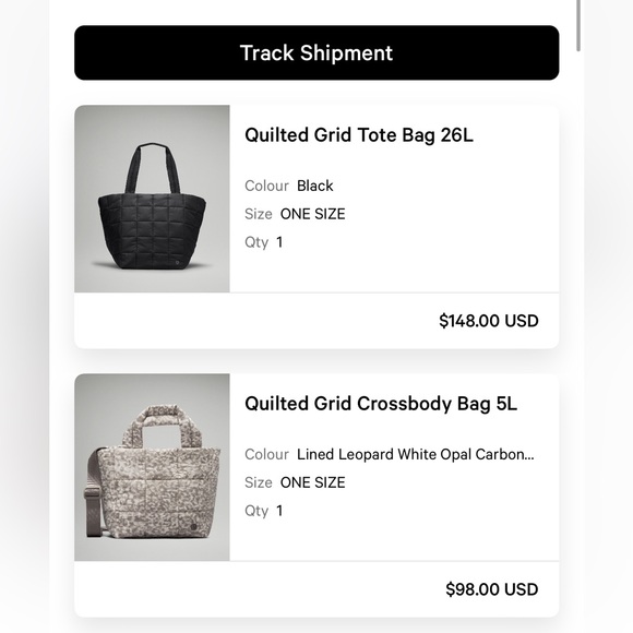 NWT Lululemon grid crossbody 5L in lined leopard and whote opal - Picture 2 of 9